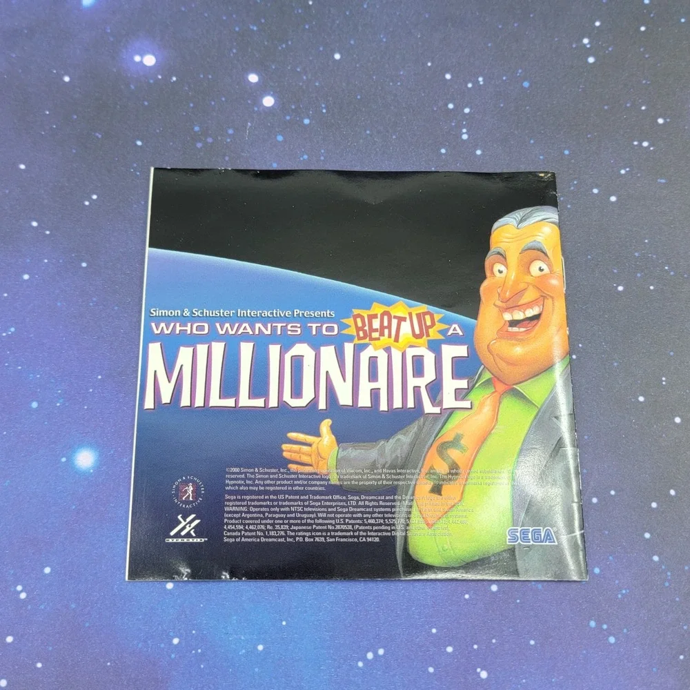 Who Wants to Beat Up a Millionaire Sega Dreamcast T-11011N Trivia Parody Game